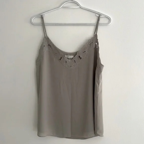 Aritzia Babaton Grey Flowered Camisole - Picture 1 of 3